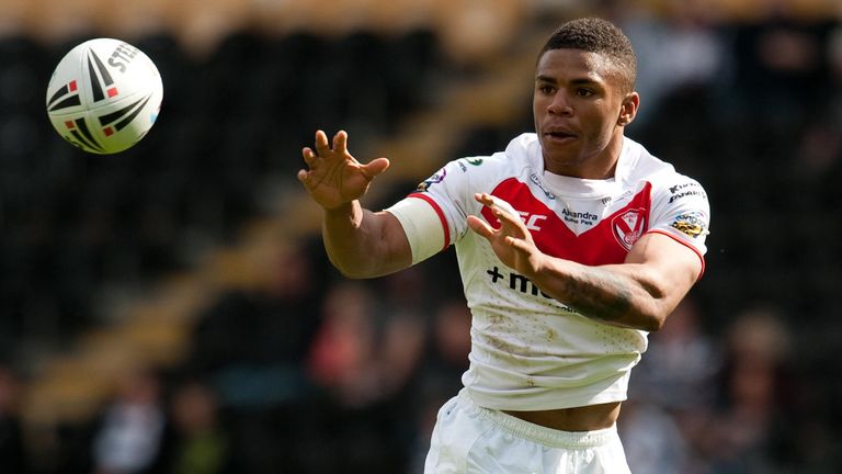 PA - Kyle Eastmond in action for St Helens in 2011
