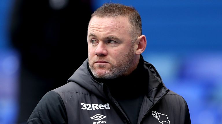 PA - Derby County manager Wayne Rooney