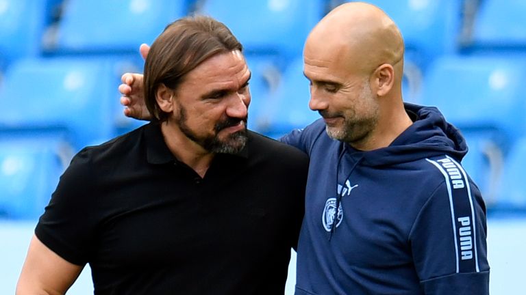 Daniel Farke says he has a great relationship with Pep Guardiola
