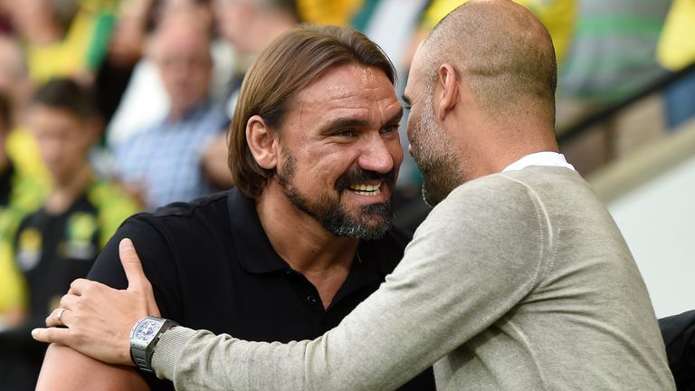 Daniel Farke and Pep Guardiola