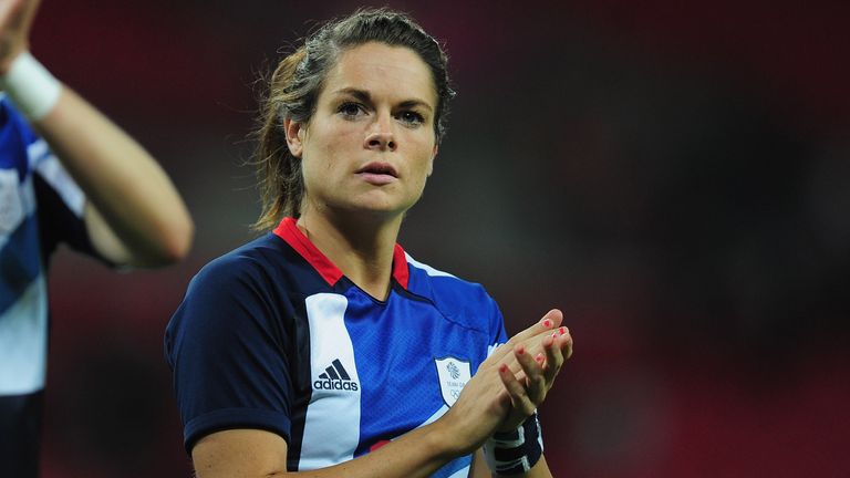 GETTY - Claire Rafferty at the 2012 Olympics while playing for Team GB