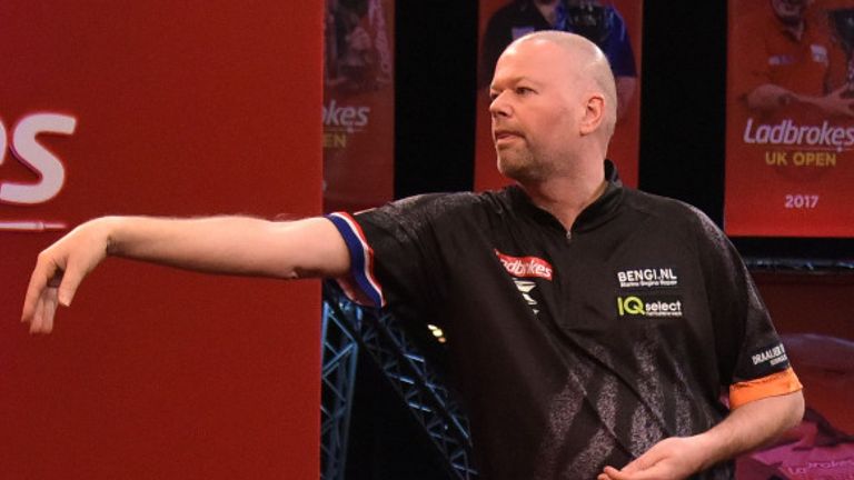 Raymond van Barneveld suffered an early exit in his first televised match since coming out of retirement