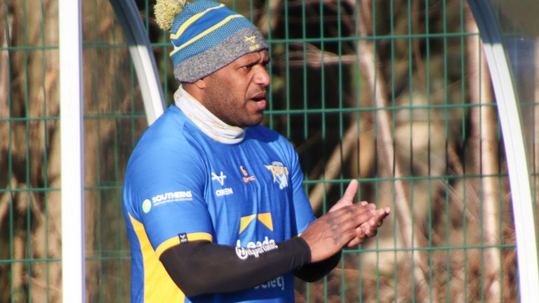 05/01/2021 - Rugby League - Betfred Super League - Leeds Rhinos Training - Leeds, England - Rob Lui on the field as Leeds Rhinos return to training.