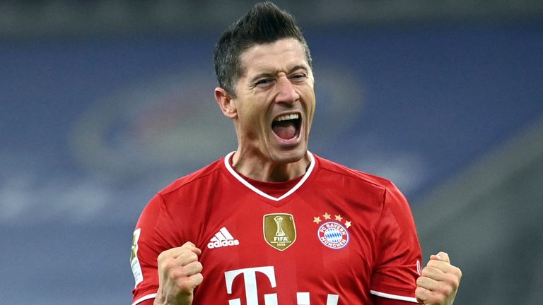 Robert Lewandowski's late goal was his 31st in 23 Bundesliga appearances this season