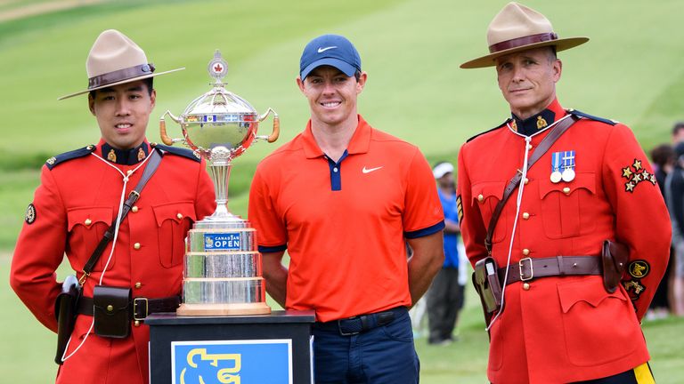 Rory McIlroy after winning the Canadian Open in 2019