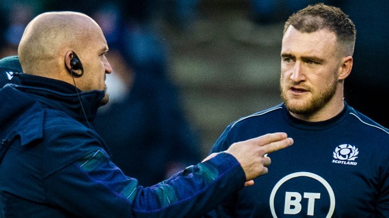 Scotland head coach Gregor Townsend and captain Stuart Hogg