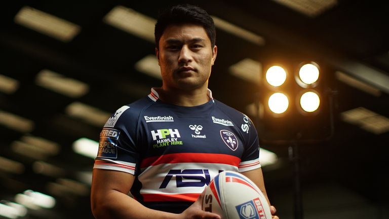 Picture by Jack Wray/Super League Europe/via SWpix.com - 06/03/2021 - Super League Season 2021 Pre Season Location Video Shoot and Stills Photography Portraits.
Wakefield Trinity - Mason Lino