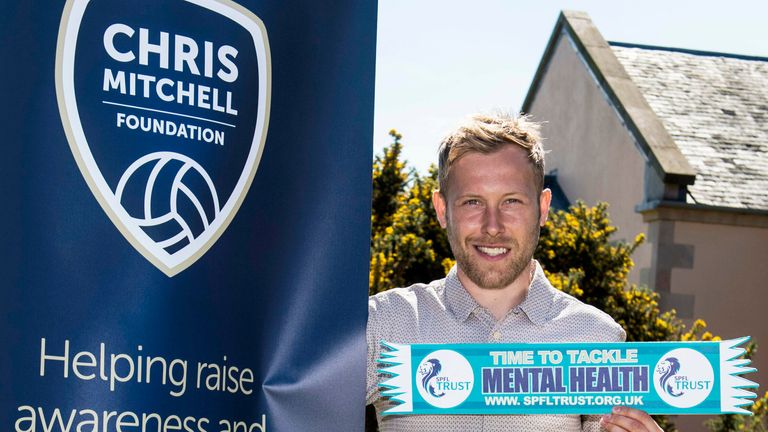 Scott Arfield has been part of the Chris Mitchell Foundation since it's inception following the suicide of the Rangers midfielder's best friend 

