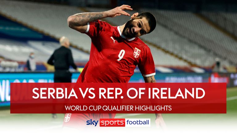 Serbia take on Ireland in a World Cup Qualifier