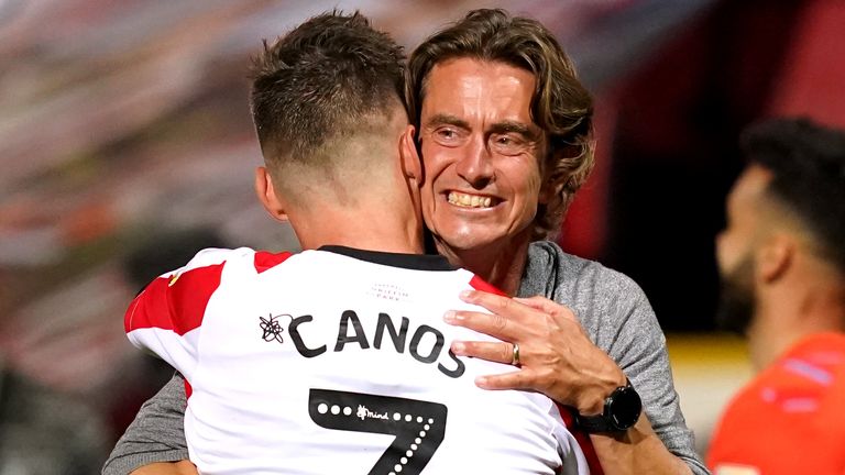 The Spaniard credits Thomas Frank and the Brentford backroom staff with helping him get "back to my best"