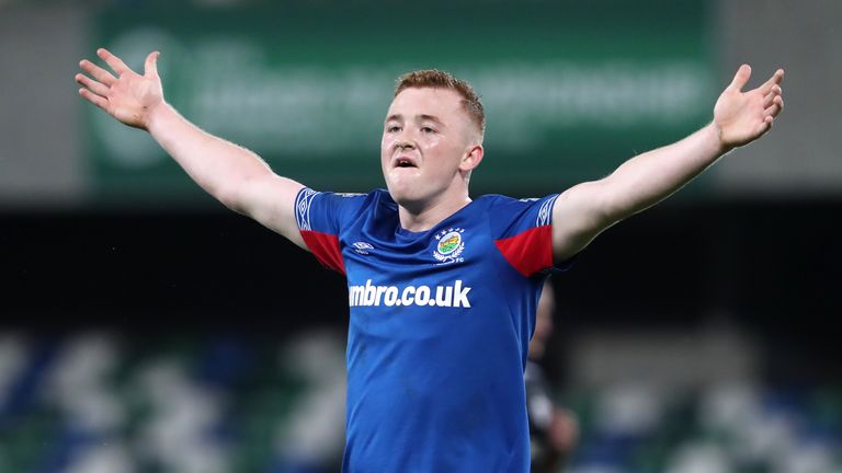 Linfield's Shayne Lavery has been called up