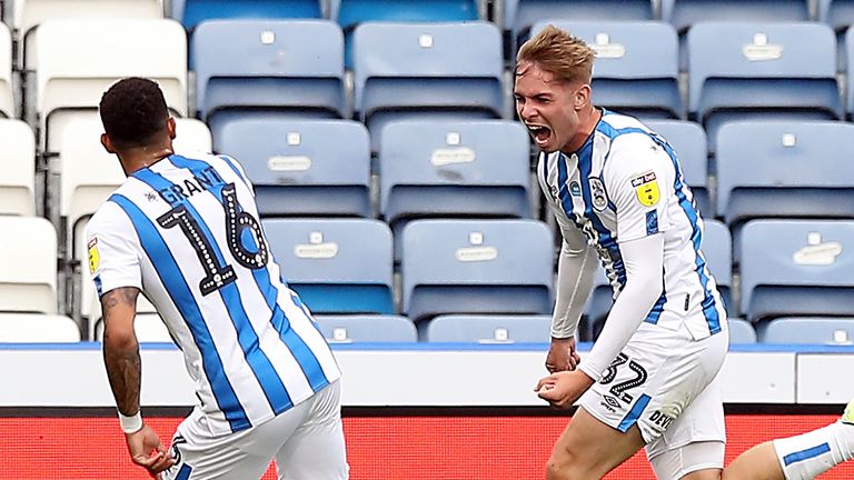 Emile Smith Rowe made 19 Championship appearances for Huddersfield, contributing two goals and two assists