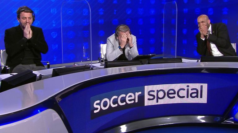 Tim Sherwood, Lee Hendrie and Matt Murray react to a Super 6 player losing £250,000
