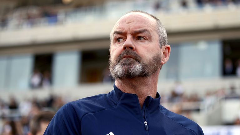 Photo de fichier en date du 16-11-2019 de l'entraîneur de l'Écosse Steve Clark lors de l'UEFA Euro 2020 match de qualification au stade GSP, Nicosie