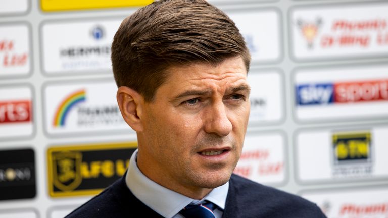 Steven Gerrard tells fans to stay at home ahead of the champions-elect's game at Celtic Park.
