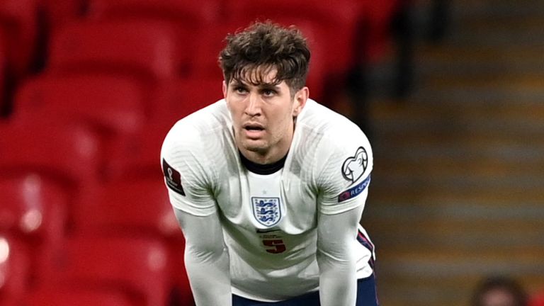 John Stones reacts after his mistake allowed Poland to equalise