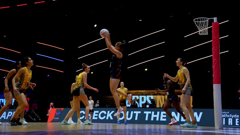 Strathclyde Sirens and Wasps Netball delivered a cracker on Sunday (Image Credit - Ben Lumley)