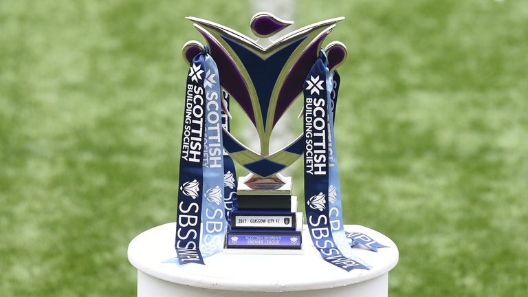 The SWPL 1 trophy - could Rangers pip Glasgow City and Celtic to lift it for the first time this season?