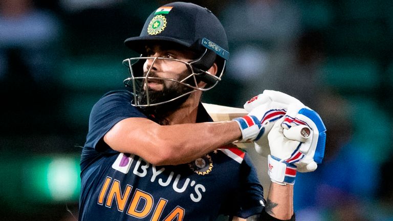 AP - Associated Press - SYDNEY, AUSTRALIA - NOVEMBER 27: Virat Kohli of India hits the ball and is caught out during the Dettol ODI Series cricket match between Australia and India at Sydney Cricket Ground on November 27, 2020 in Sydney, Australia. (Photo by Speed Media/Icon Sportswire)