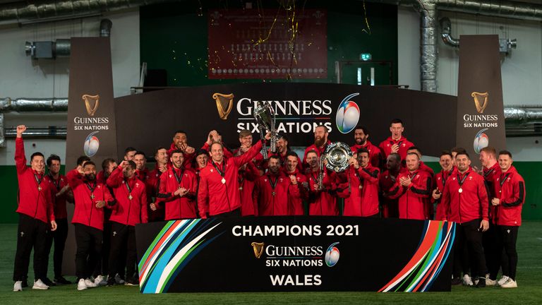 Wales celebrate Six Nations win