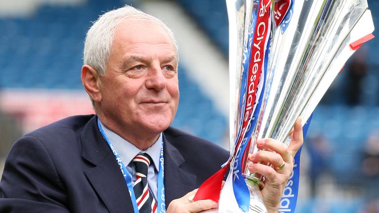 Walter Smith won 10 Scottish top-flight titles during two spells as manager at Ibrox