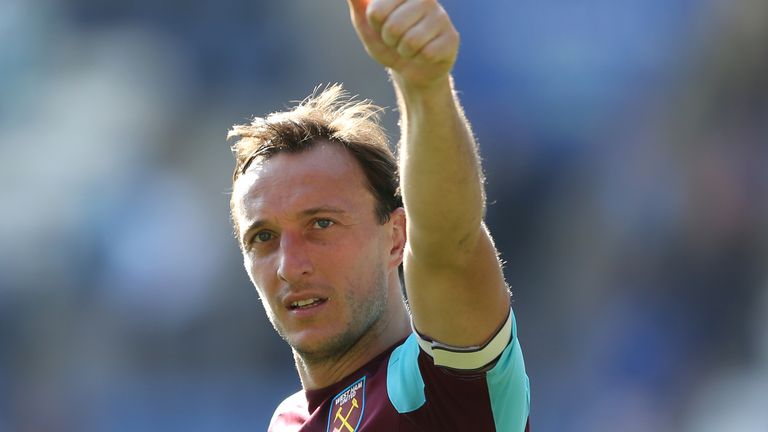 West Ham United captain Mark Noble has made over 500 appearances for the club and is out of contract at the end of the season.