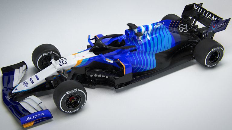   Williams' 2021 car, the FW43B