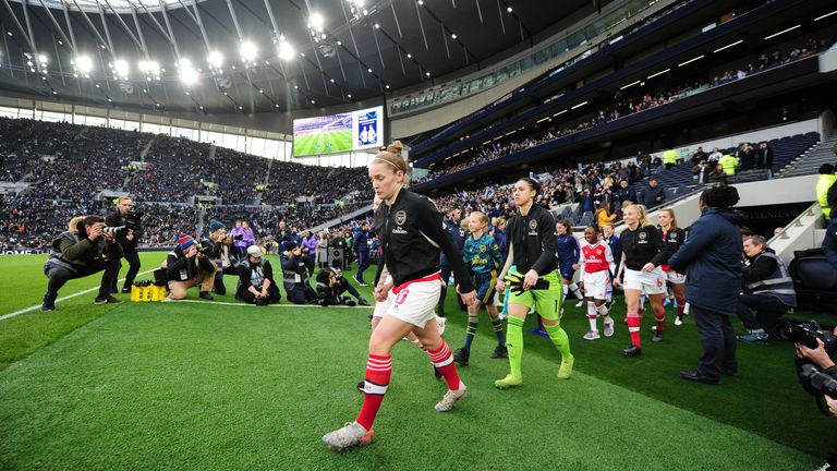 A record 31,000 fans attended the North London derby at the Tottenham Hotspur stadium in November 2019