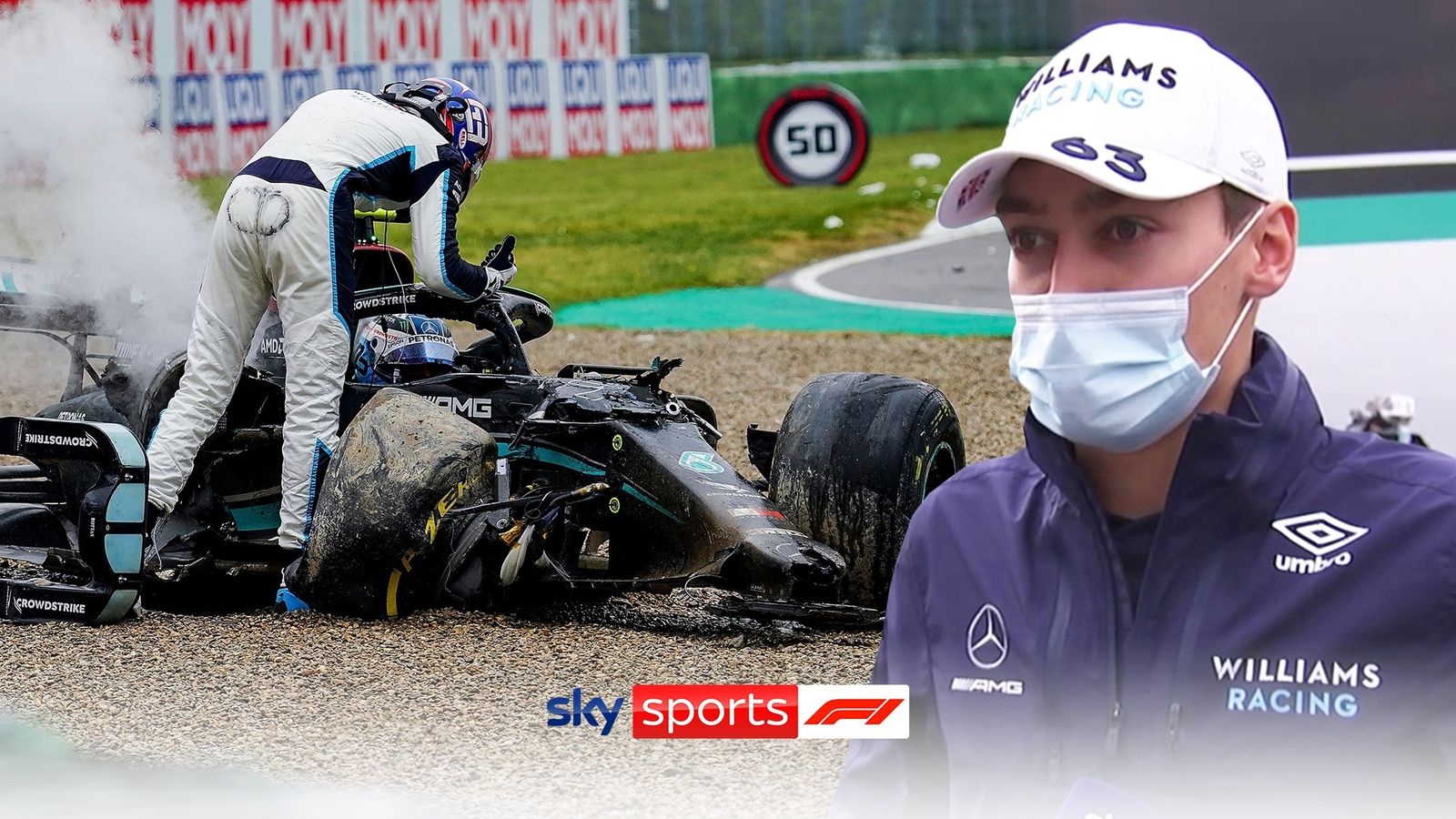 George Russell said he had “a lot to learn” after Valtteri Bottas Imola knocked down Mercedes boss Toto Wolff
