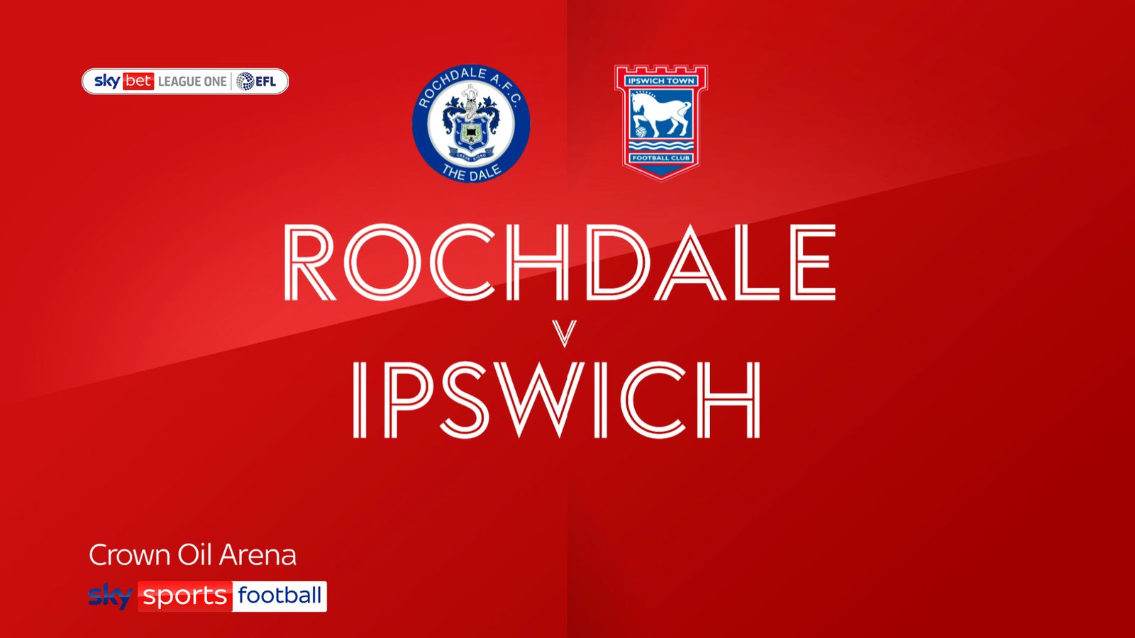 Rochdale 0 0 Ipswich Goalless At Crown Oil Arena Football News Sky Sports