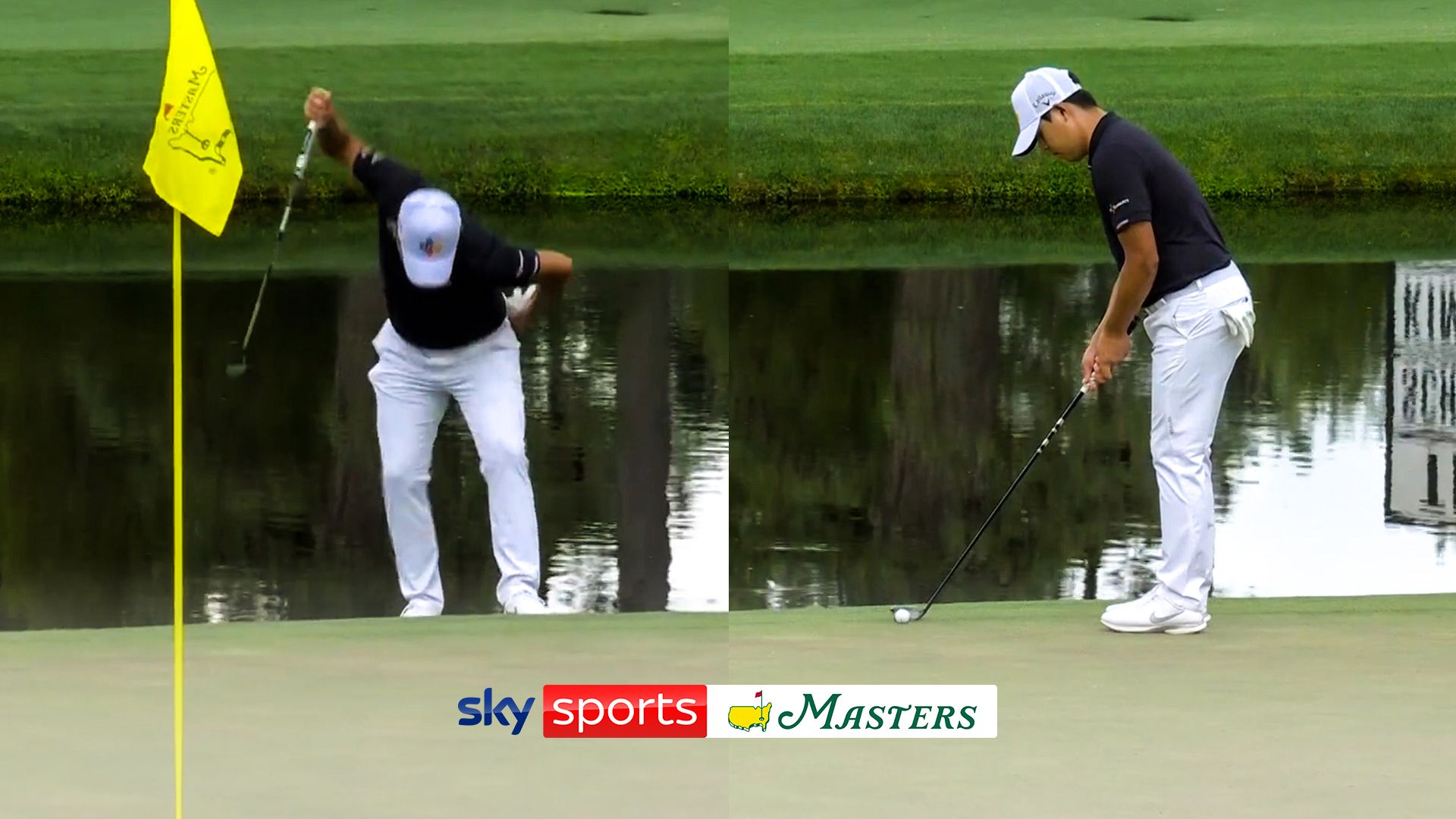 Kim uses 3-wood after angry putter smash
