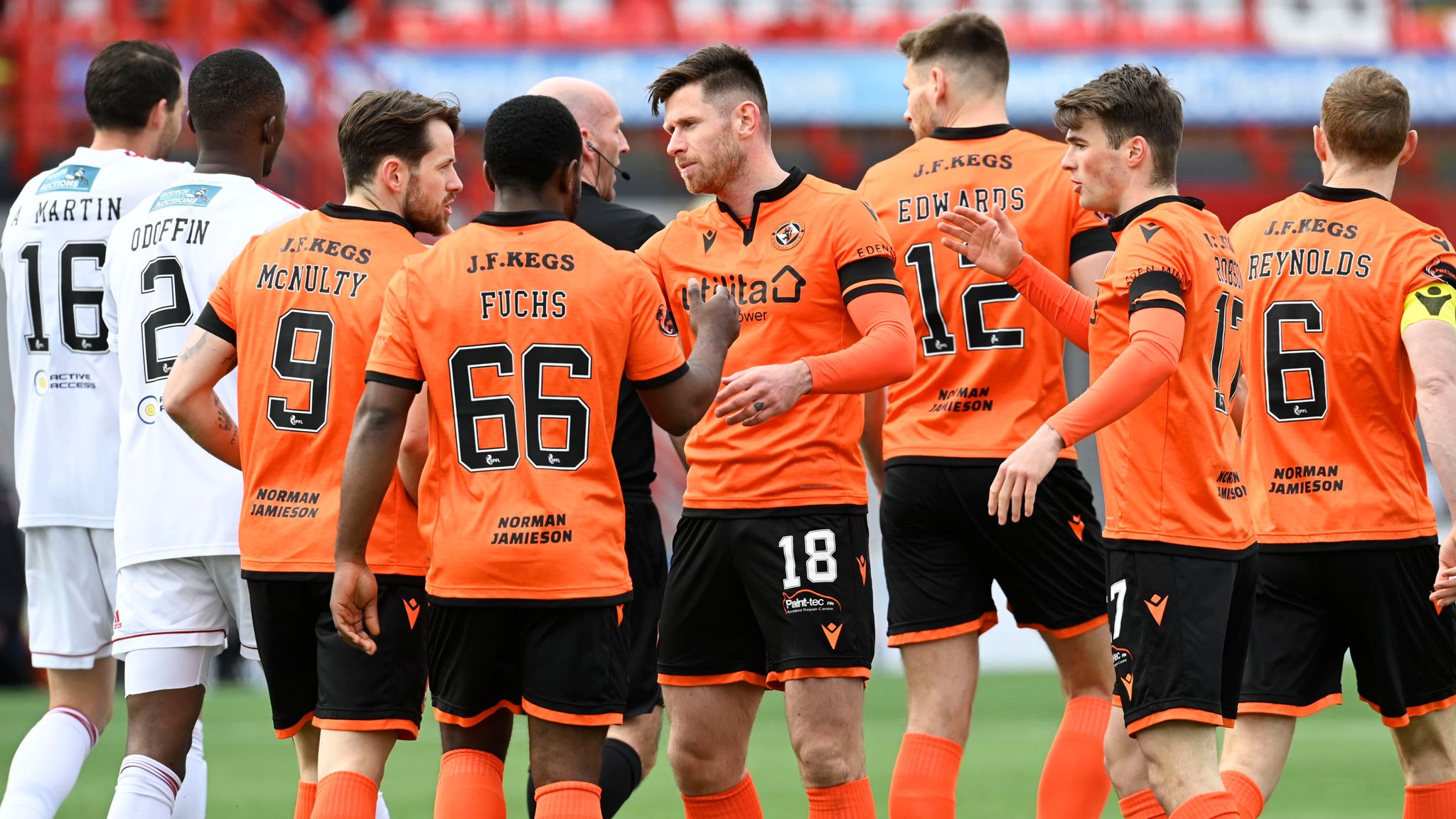 Hamilton 0 1 Dundee Utd Marc Mcnulty Scores Only Goal Of Game To Leave Hamilton Further Adrift Football News Sky Sports