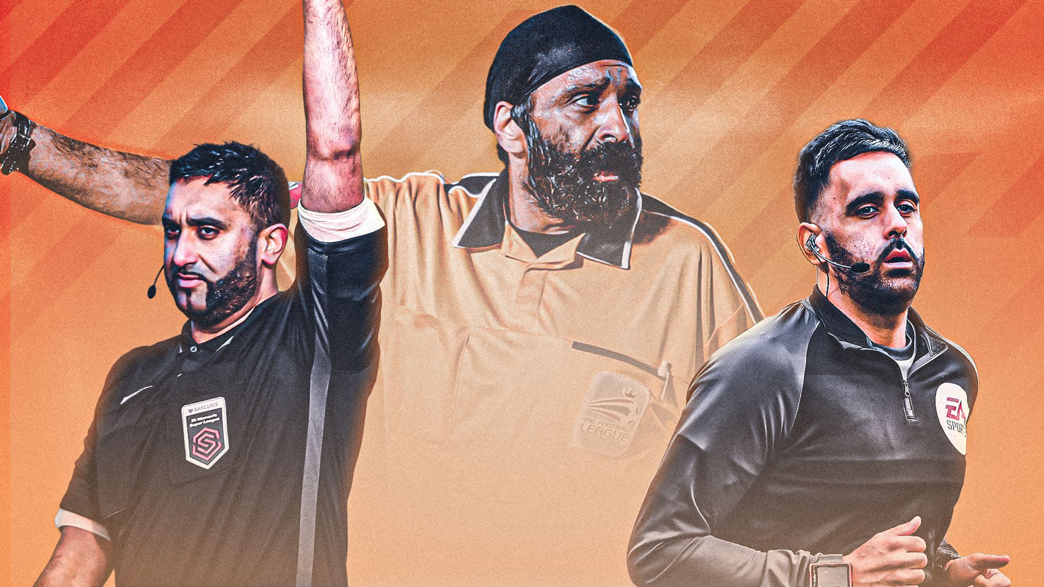 Championship history to be made by British South Asian referees Bhups and  Sunny Singh Gill | Football News | Sky Sports