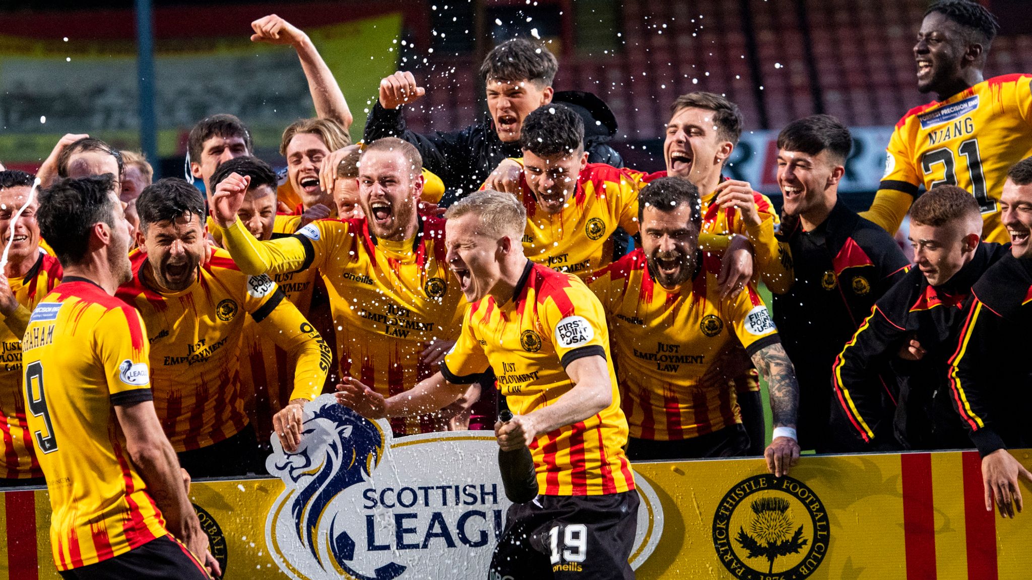 Partick Thistle Promoted To Scottish Championship At First Attempt ...