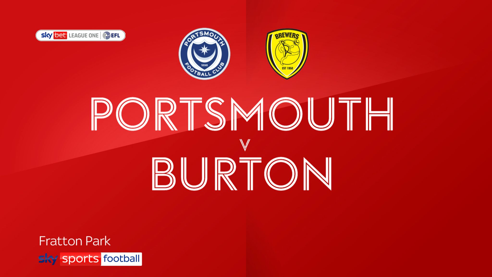 Highlights of the Sky Bet League One match between Portsmouth and Burton