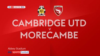 Cambridge 2-1 Morecambe
