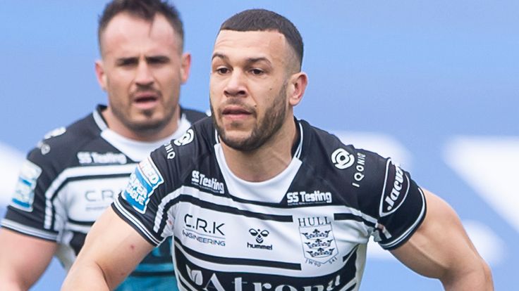 Picture by Allan McKenzie/SWpix.com - 28/03/2021 - Rugby League - Betfred Super League Round 1 - Hull FC v Huddersfield Giants - Emerald Headingley Stadium, Leeds, England - Carlos Tuimavave.