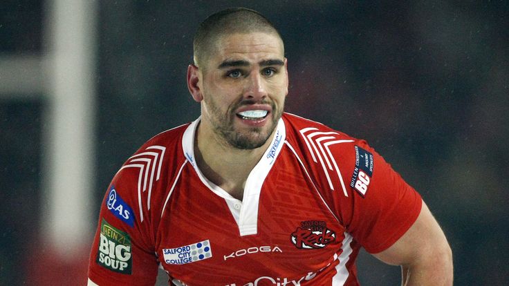 PICTURE BY VAUGHN RIDLEY/SWPIX.COM - Rugby League - Super League - Salford City Reds v Castleford Tigers - City of Salford Stadium, Manchester, England - 04/02/12 - Salford's Lee Jewitt.