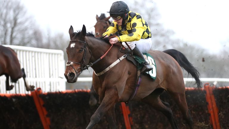 Ex S'elance ridden by jockey Aidan Macdonald on their way to winning the Racing Again 15th February Conditional Jockeys' Handicap Hurdle at Catterick Racecourse. Picture date: Friday February 5, 2021.