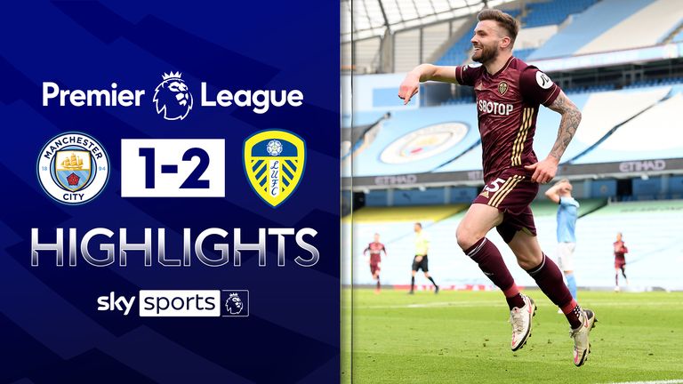 Manchester City 1 2 Leeds Stuart Dallas Scores Twice As Marcelo Bielsa S Side Dig In With 10 Men Football News Sky Sports