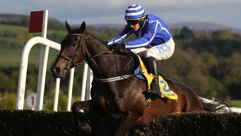 Paul Townend riding Energumene on their way to winning the Ryanair Novice Chase
