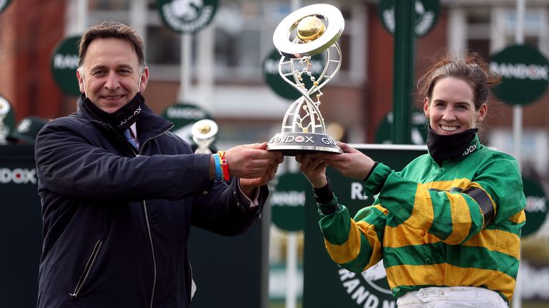 Jockey Rachael Blackmore and trainer Henry De Bromhead