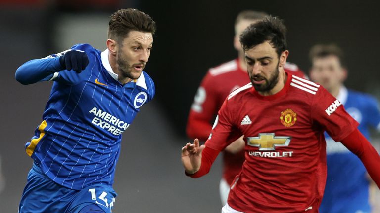 Adam Lallana impressed for Brighton at Old Trafford