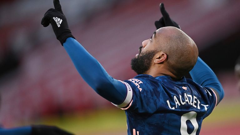 Lacazette was in fine form as Arsenal breezed past Sheffield United