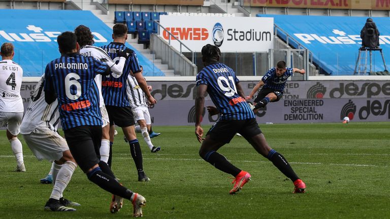 Malinovskiy finds the net with a fine late strike to defeat Juventus