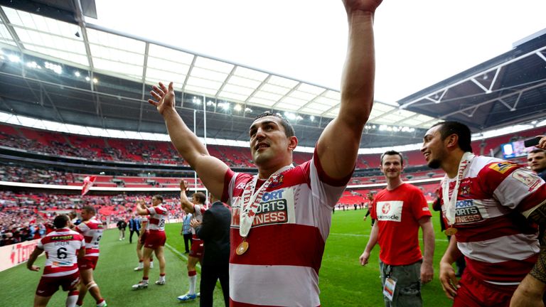 PICTURE BY Charlie Forgham-Bailey/SWPIX.COM - Rugby League - 2013 Tetley's Challenge Cup Final - Hull FC v Wigan Warriors - Wembley Stadium, London, England - 24/08/2013 - Wigan's Ben Flower.