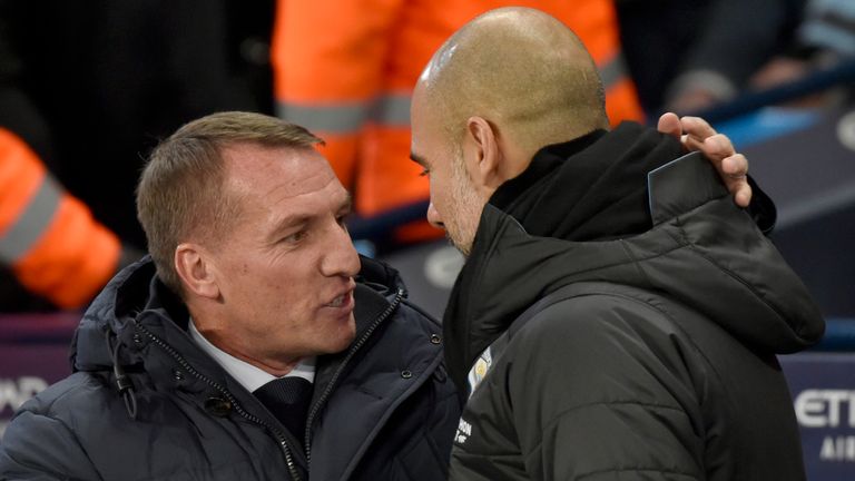 Brendan Rodgers and Pep Guardiola