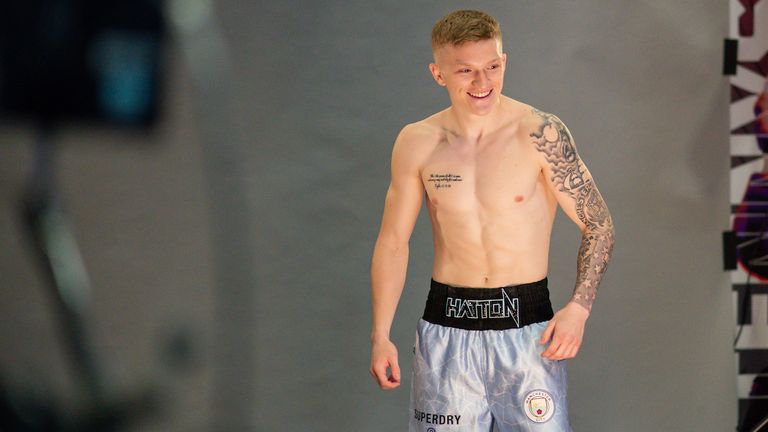 *** FREE FOR EDITORIAL USE ***.Campbell Hatton during todays Media Day.28 April 2021.Picture By Dave Thompson Matchroom Boxing