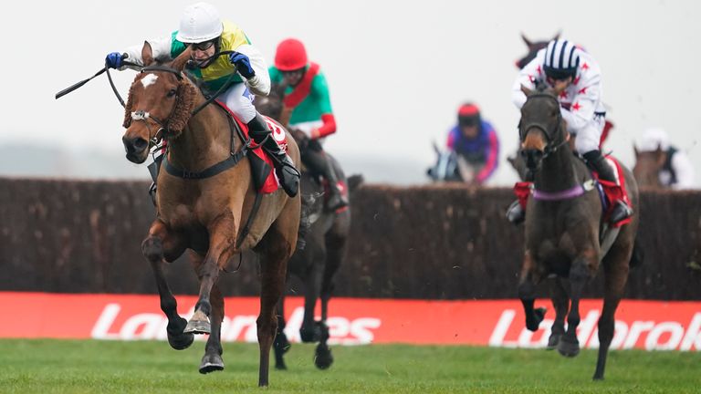 Scudamore and Cloth Cap won The Ladbrokes Trophy Chase at Newbury in November