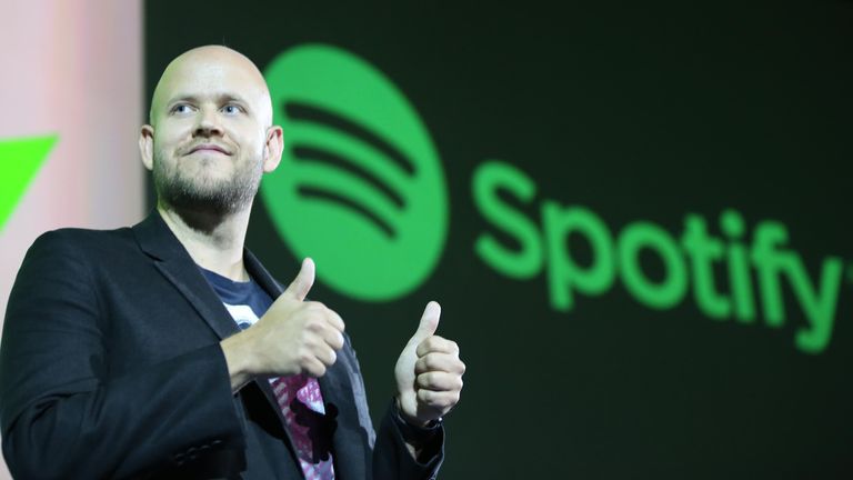 Spotify founder and CEO Daniel Ek